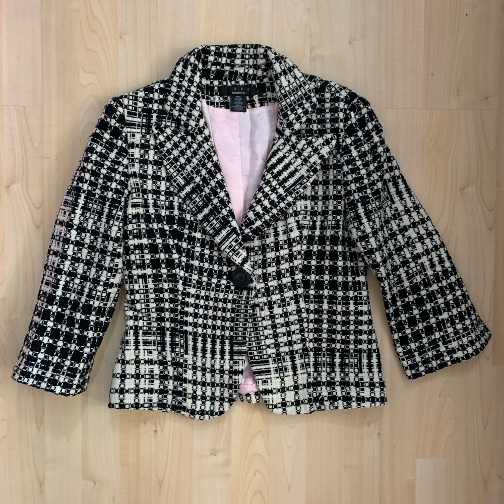 Arden B Wool Jacket Check Size S